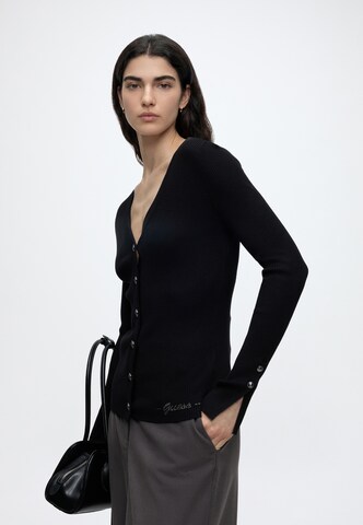 GUESS Gebreid vest 'Ellie' in Zwart