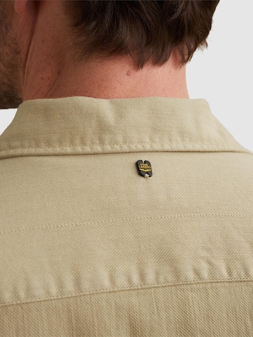 PME Legend Regular fit Skjorta 'Shirt with short sleeves and garment-dye wash' i grön