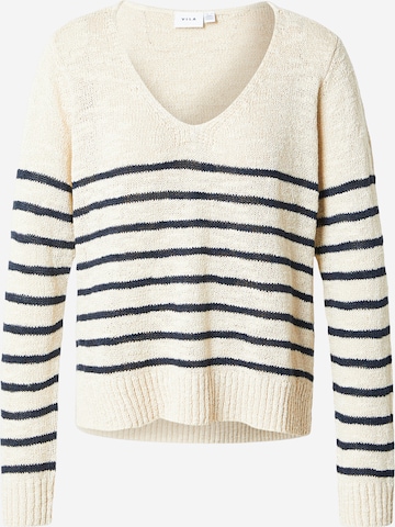 VILA Pullover 'VIPOCA' in Beige: Vorderseite