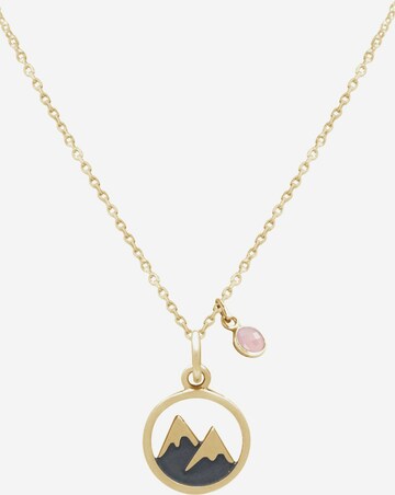 Gemshine Necklace in Gold: front