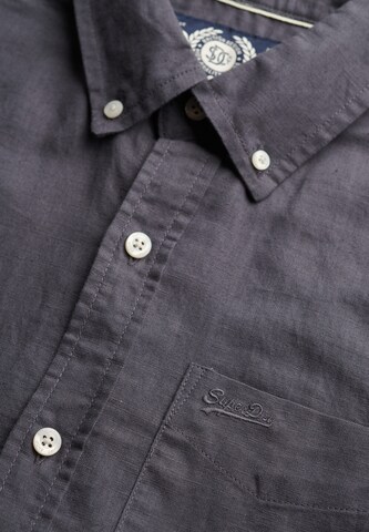 Superdry Regular fit Overhemd in Blauw