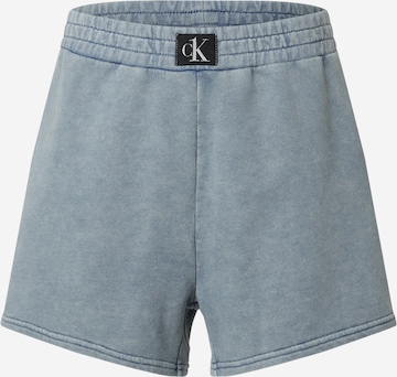 Calvin Klein Swimwear Normální Kalhoty – modrá: přední strana