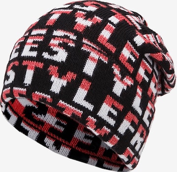 Bonnet Marhatter en noir : devant