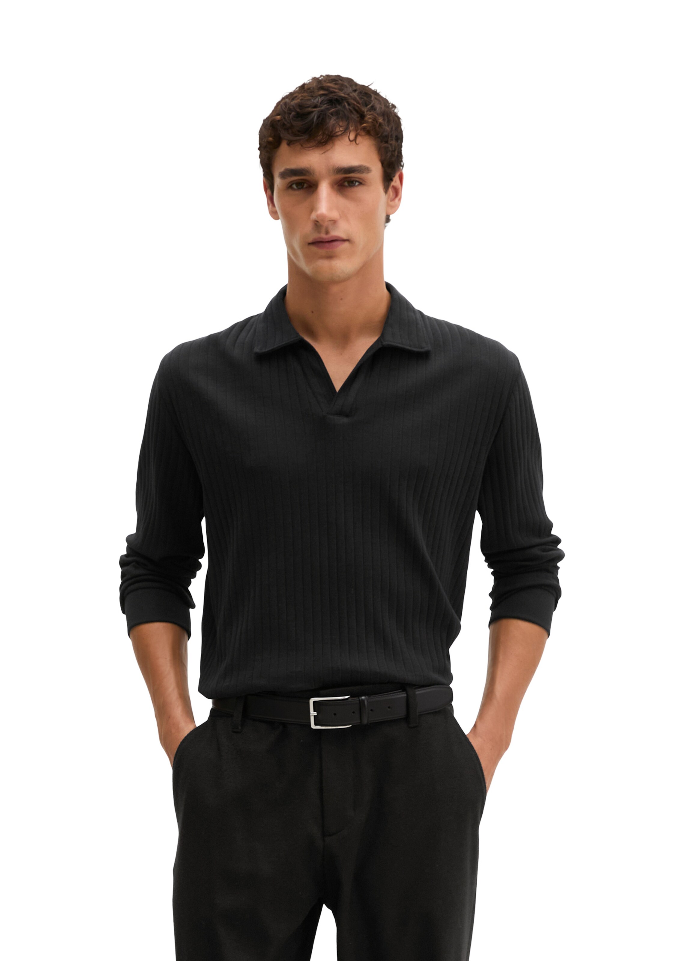 Marc O'Polo Shirt in Schwarz: Vorderseite