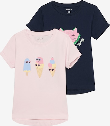 NAME IT Tričko 'NMFVIX' - Modrá: predná strana