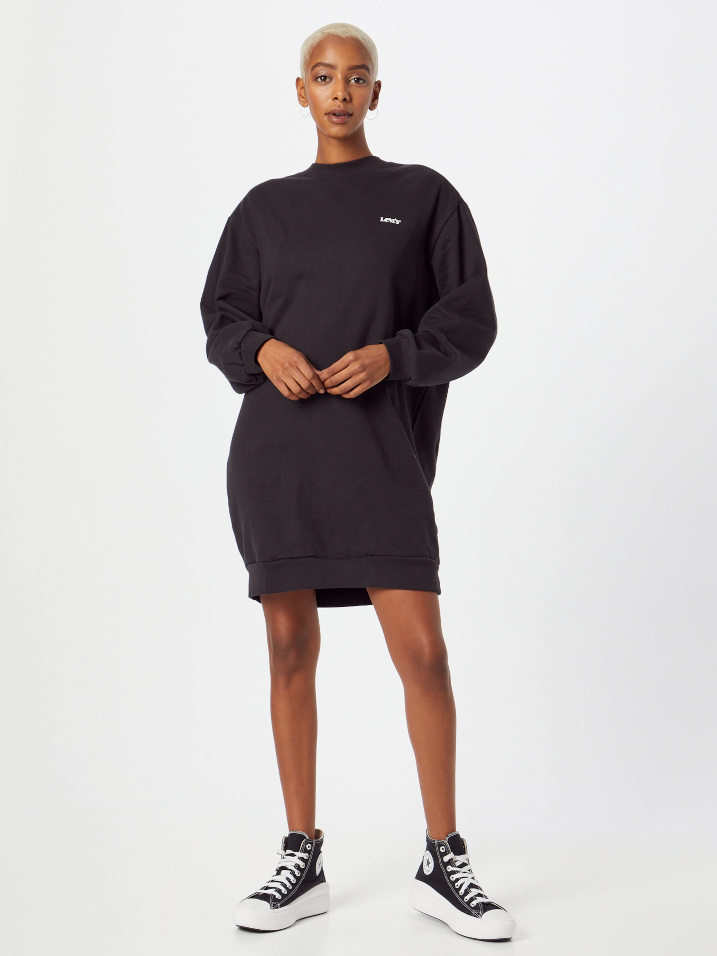 LEVI S Dress Yuna Sweatshirt Dress in Black ABOUT YOU