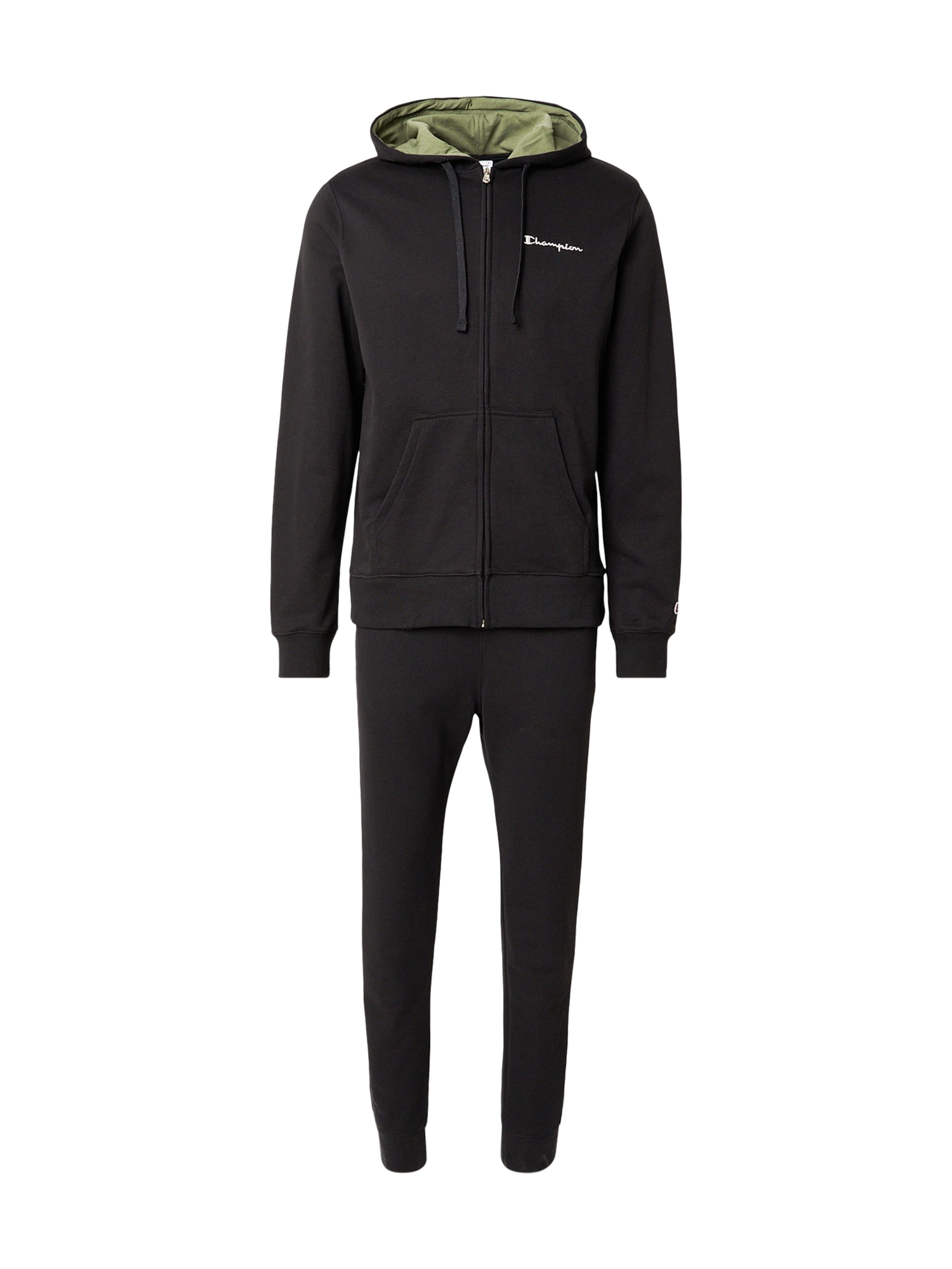 Champion Authentic Athletic Apparel - Fato de jogging em preto: frente