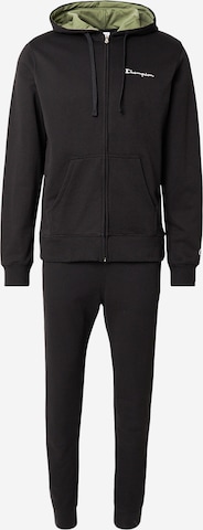 Champion Authentic Athletic Apparel - Fato de jogging em preto: frente