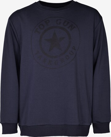 TOP GUN Sweatshirt in Blauw: voorkant