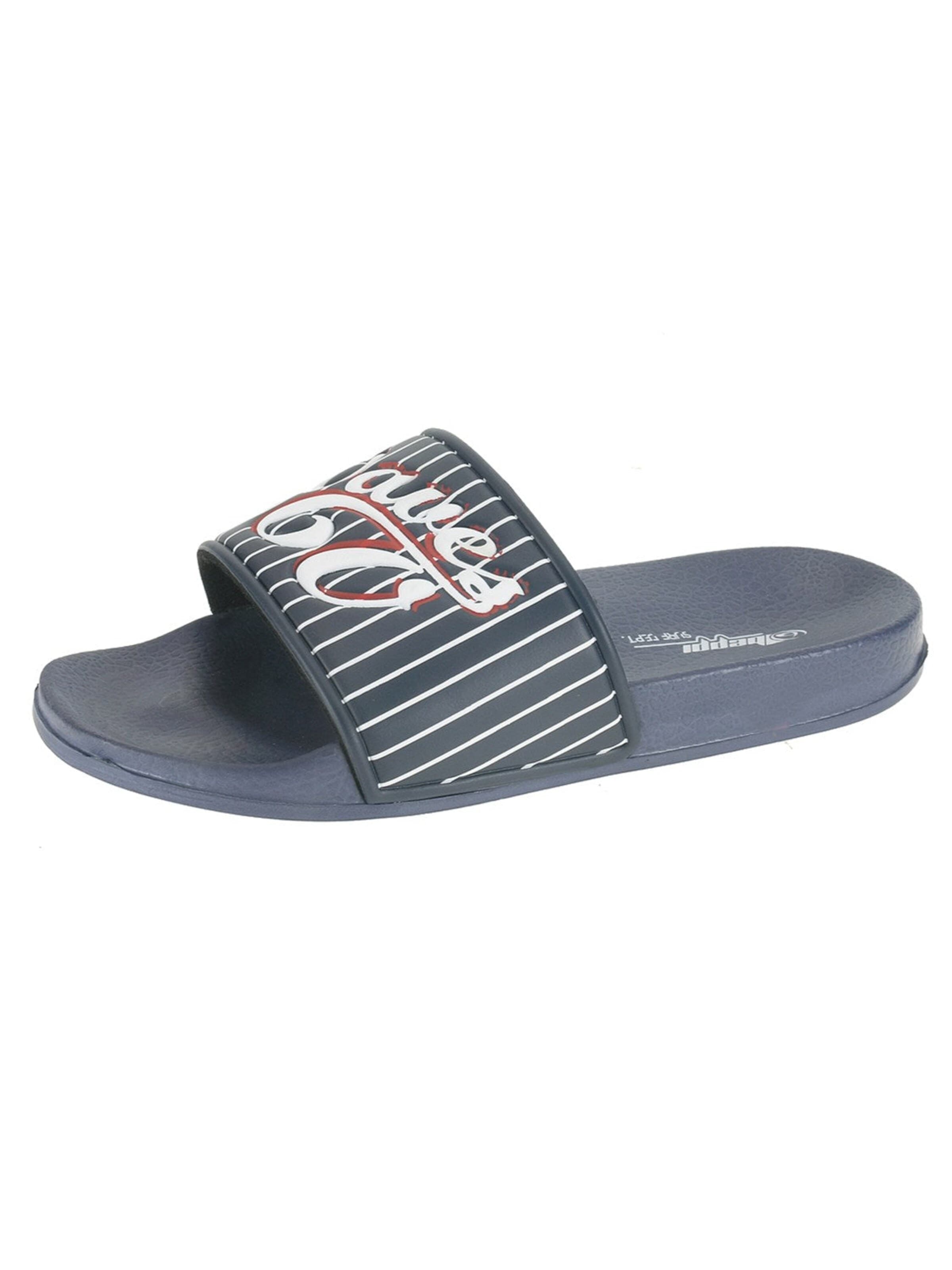 Beppi Strand-/badschoen 'Slipper' in Blauw: voorkant