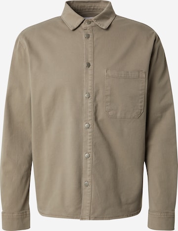 DAN FOX APPAREL Regular fit Button Up Shirt 'Justin' in Green: front