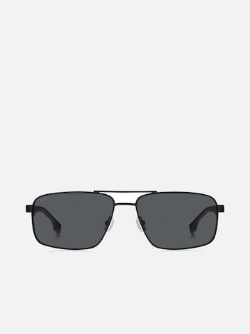 HUGO BOSS Zonnebril 'Hugo Boss BOSS 1580/S Matte black grey 59/16/145 MAN Sunglasses' in Zwart: voorkant