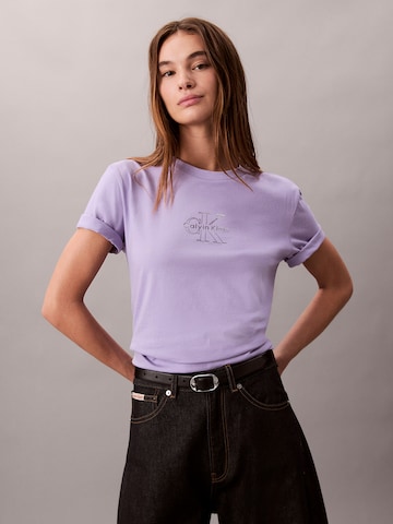 Maglietta 'CLASSIC' di Calvin Klein Jeans in lilla: frontale