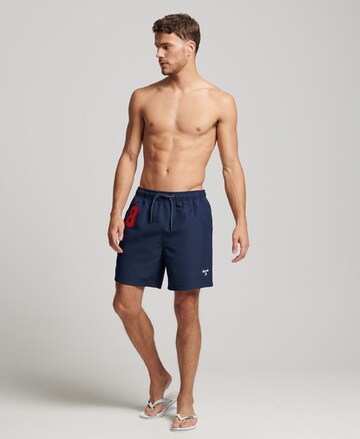 Superdry Zwemshorts in Blauw