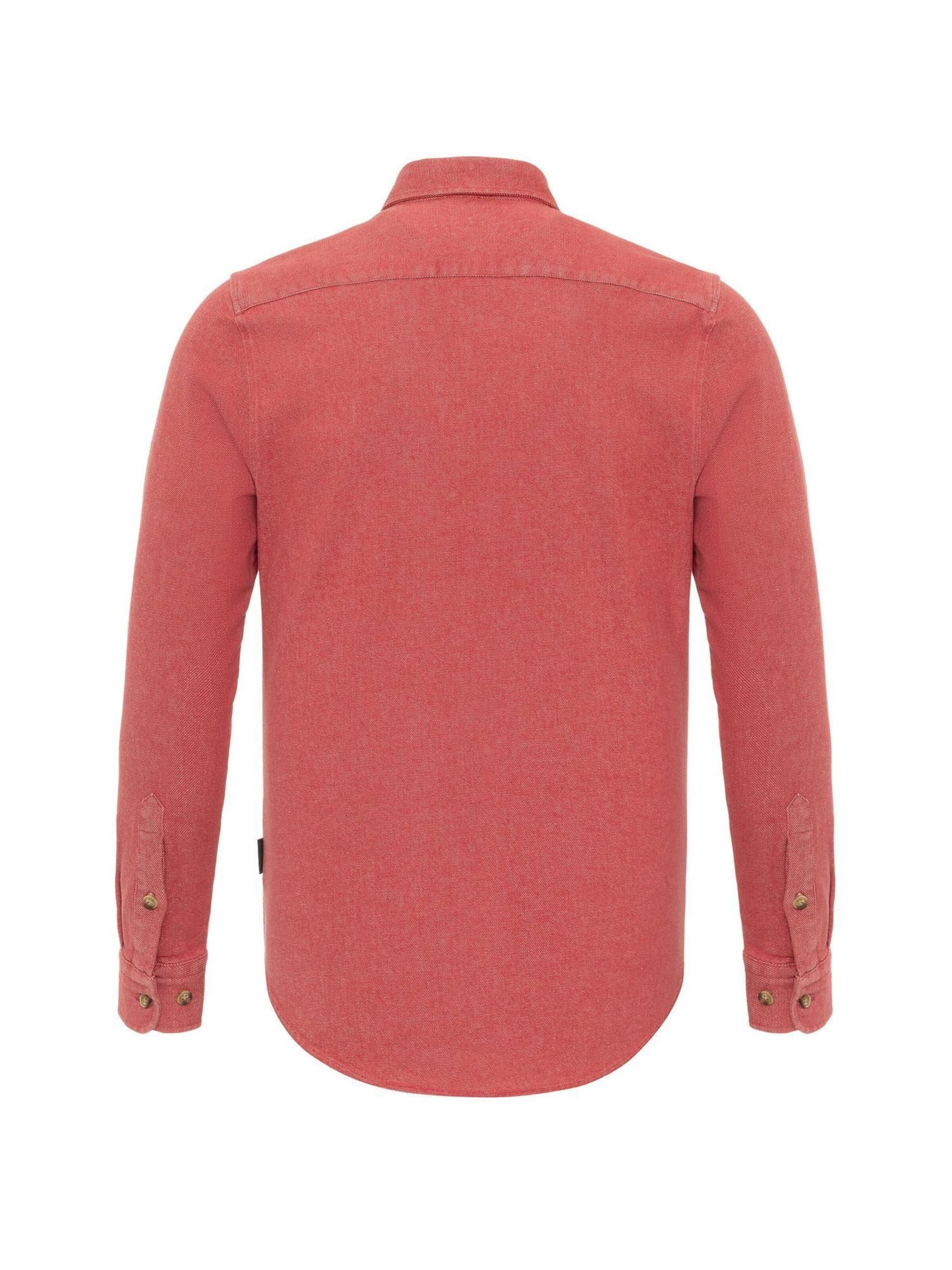 By Diess Collection Regular fit Button Up Shirt in Red