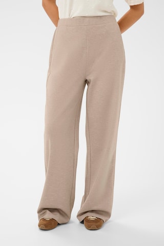 Wide Leg Pantalon 'CRAnett' Cream en beige : devant