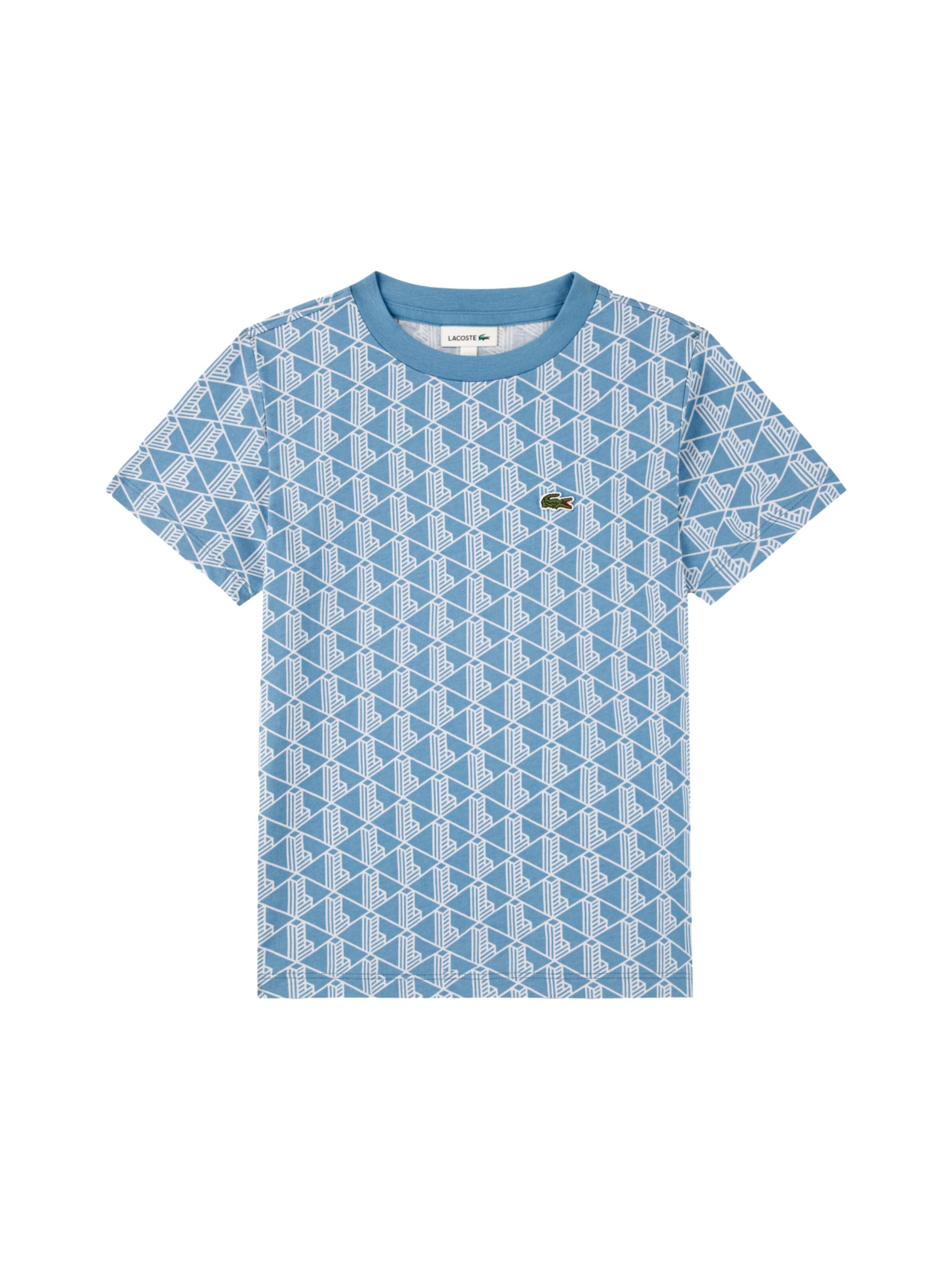 LACOSTE T-Shirt 'LCB Monogram' in Blau: Vorderseite