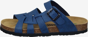 DR. BRINKMANN Mules 'Olivia' in Blue: front