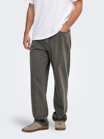 Only & Sons Loose fit Jeans 'ONSFade' in Grey: front