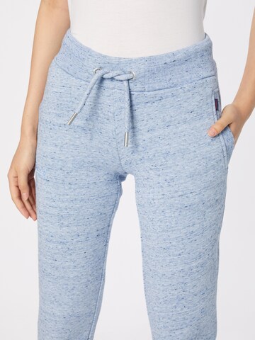 Superdry Tapered Broek in Blauw