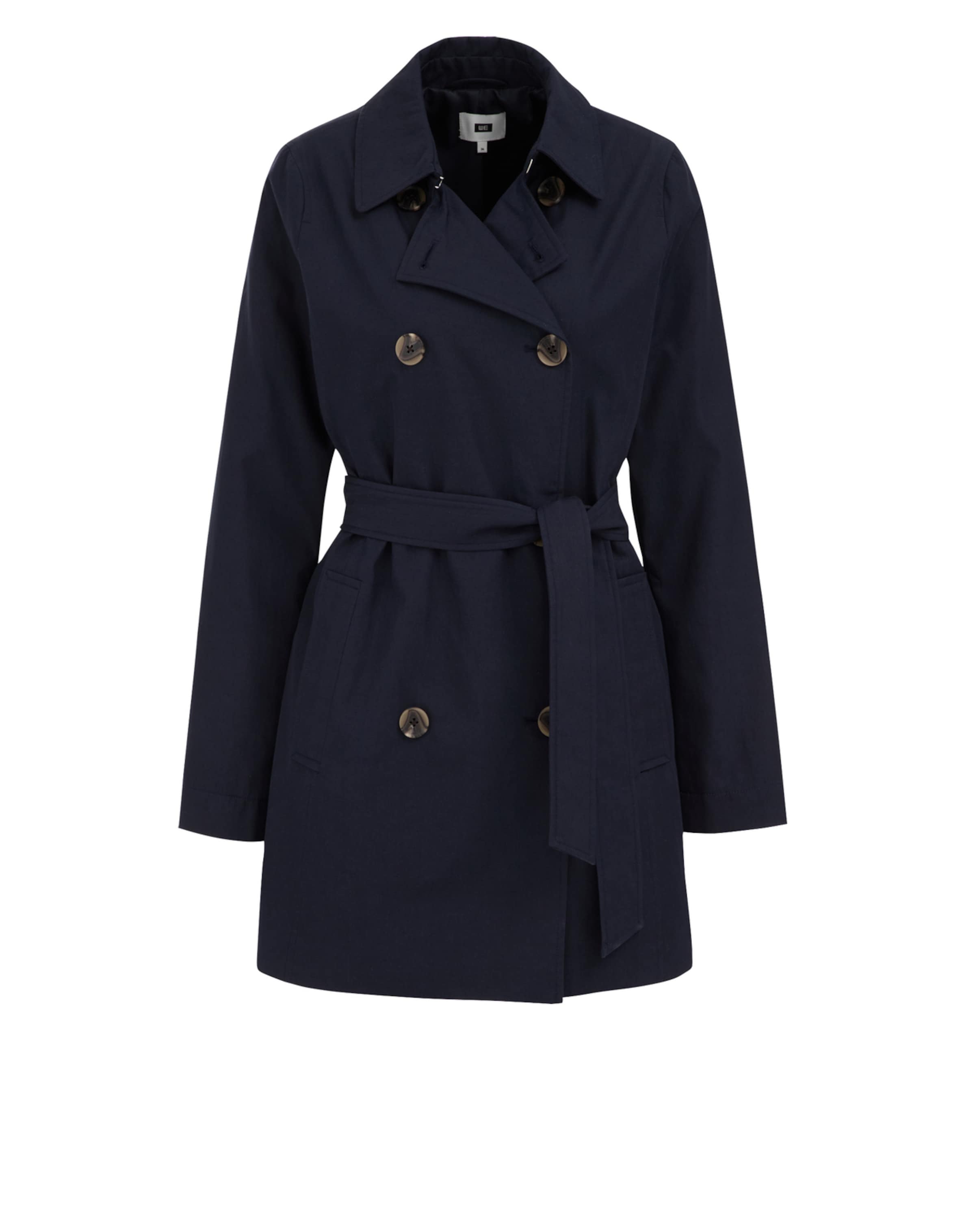 WE Fashion Between-seasons coat in Blue: front