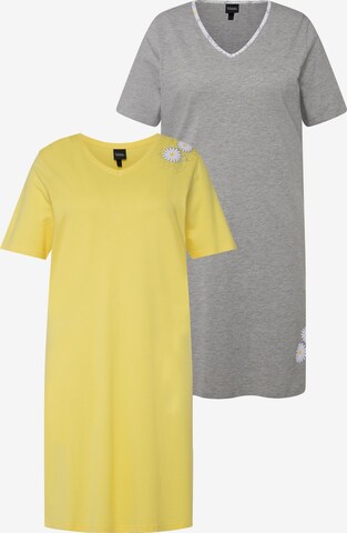 Chemise de nuit Ulla Popken en jaune : devant