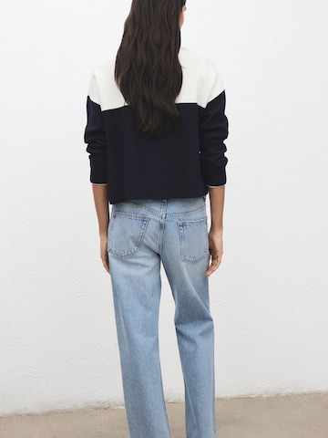 MANGO Pullover 'COSMIC' i blå