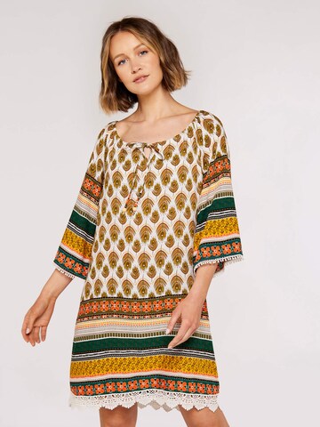 Robe d’été Apricot en mélange de couleurs : devant