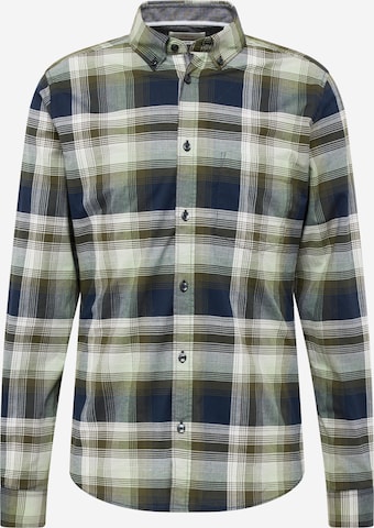 s.Oliver Slim fit Button Up Shirt in Green: front