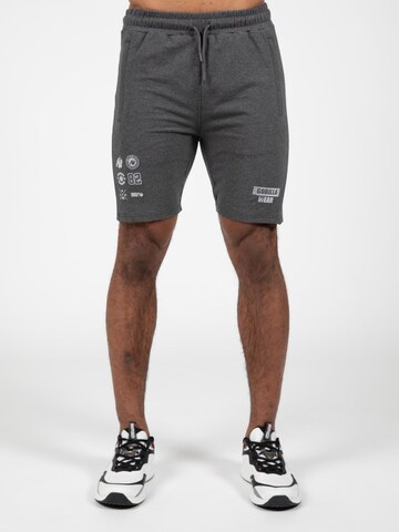 Gorilla Wear Slimfit Sportbroek 'Lopez' in Grijs: voorkant