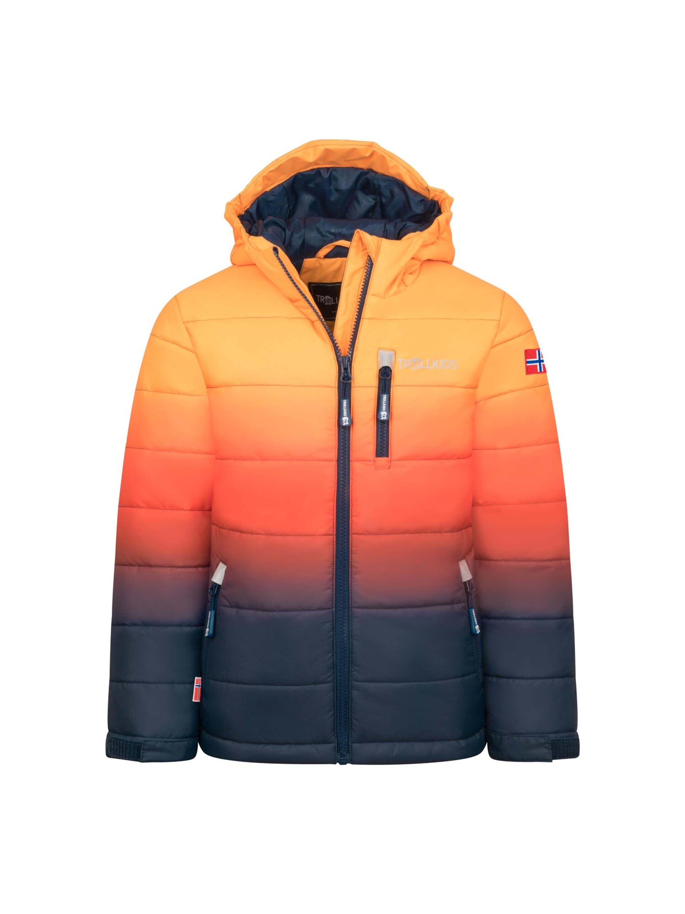 TROLLKIDS Winter Jacket in Orange: front