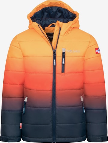TROLLKIDS Winter Jacket in Orange: front