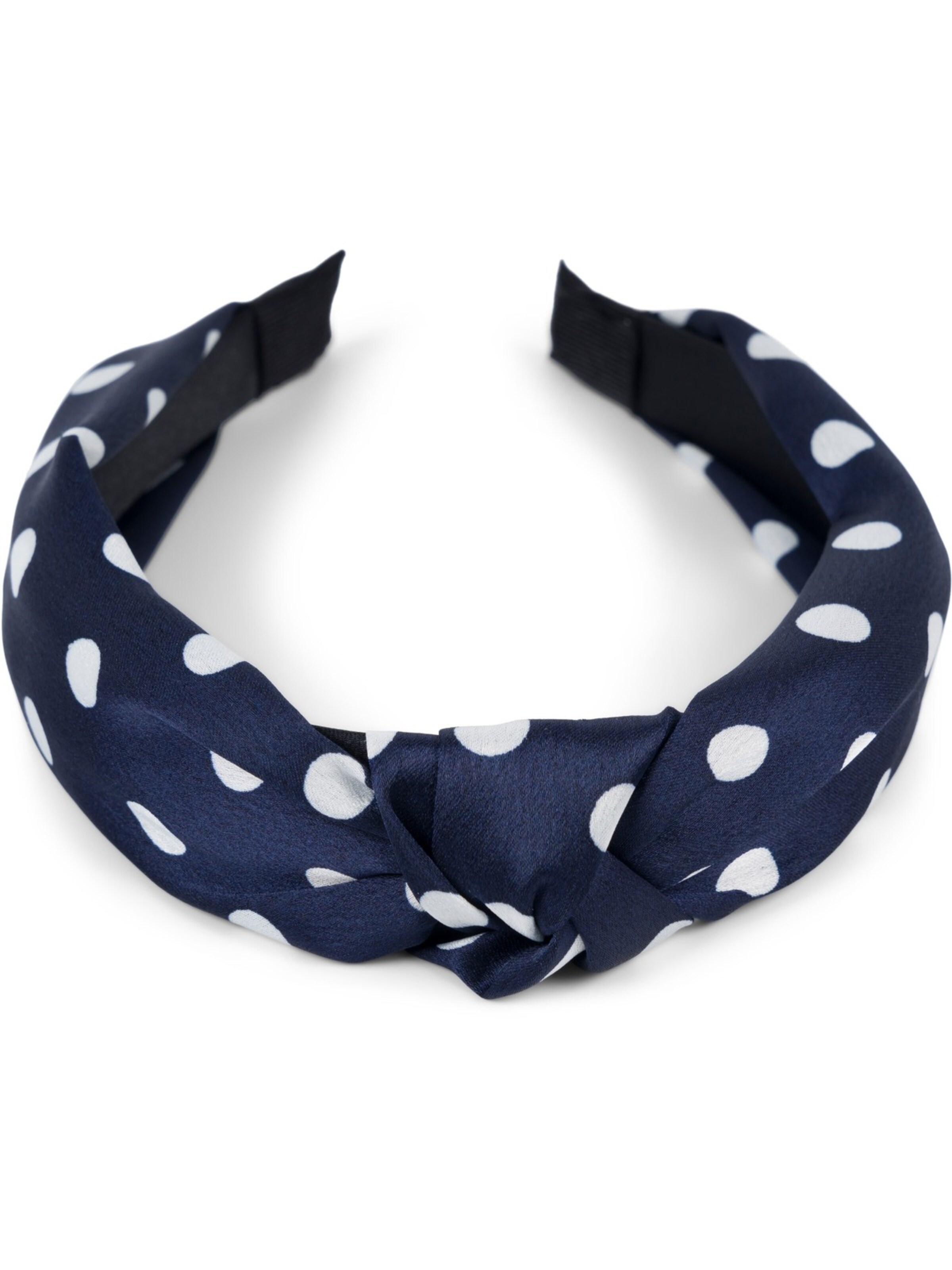 styleBREAKER Haarschmuck 'Haarreif gepunktet mit Knoten Rockabilly'‌‌‌‌‌‌ in One Size in dunkelblau, Produktansicht