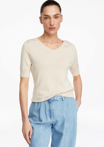 Pull-over COMMA en beige : devant