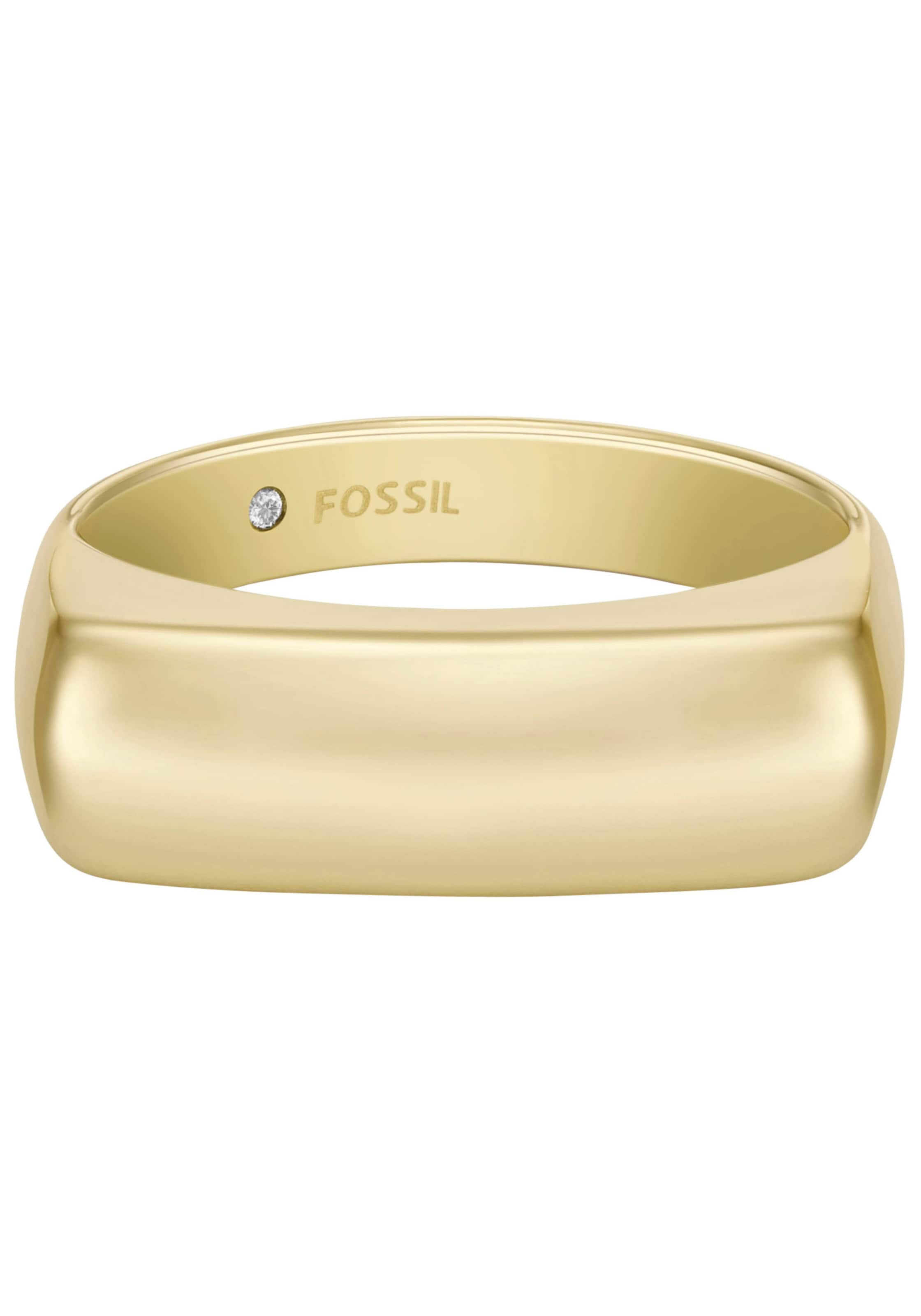 FOSSIL Ring in Gold: front