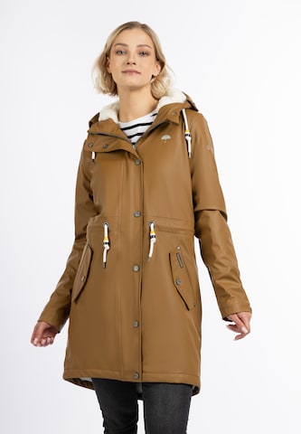 Manteau fonctionnel Schmuddelwedda en beige : devant