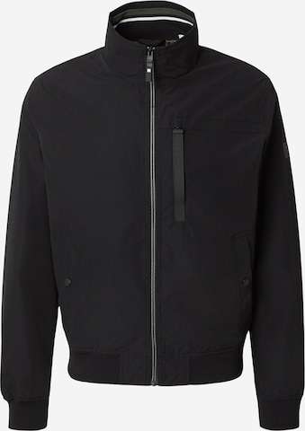 Geacă de primăvară-toamnă de la s.Oliver pe negru: față