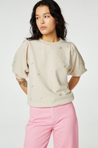 Pull-over Fabienne Chapot en beige : devant