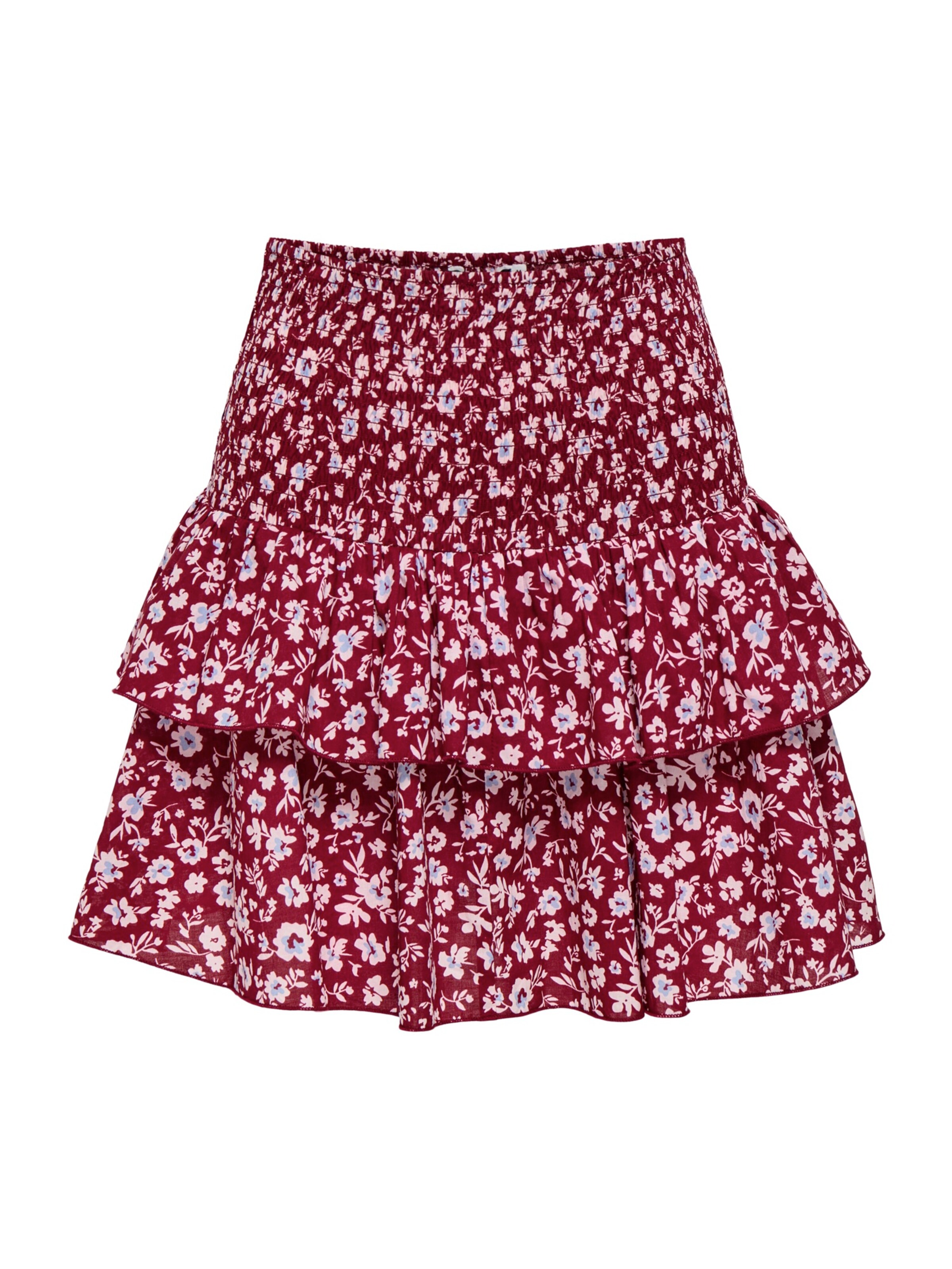 Jupe 'ONLZOEY' ONLY en rouge : devant