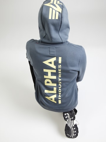 ALPHA INDUSTRIES Ζακέτα φούτερ σε μπλε: μπροστά