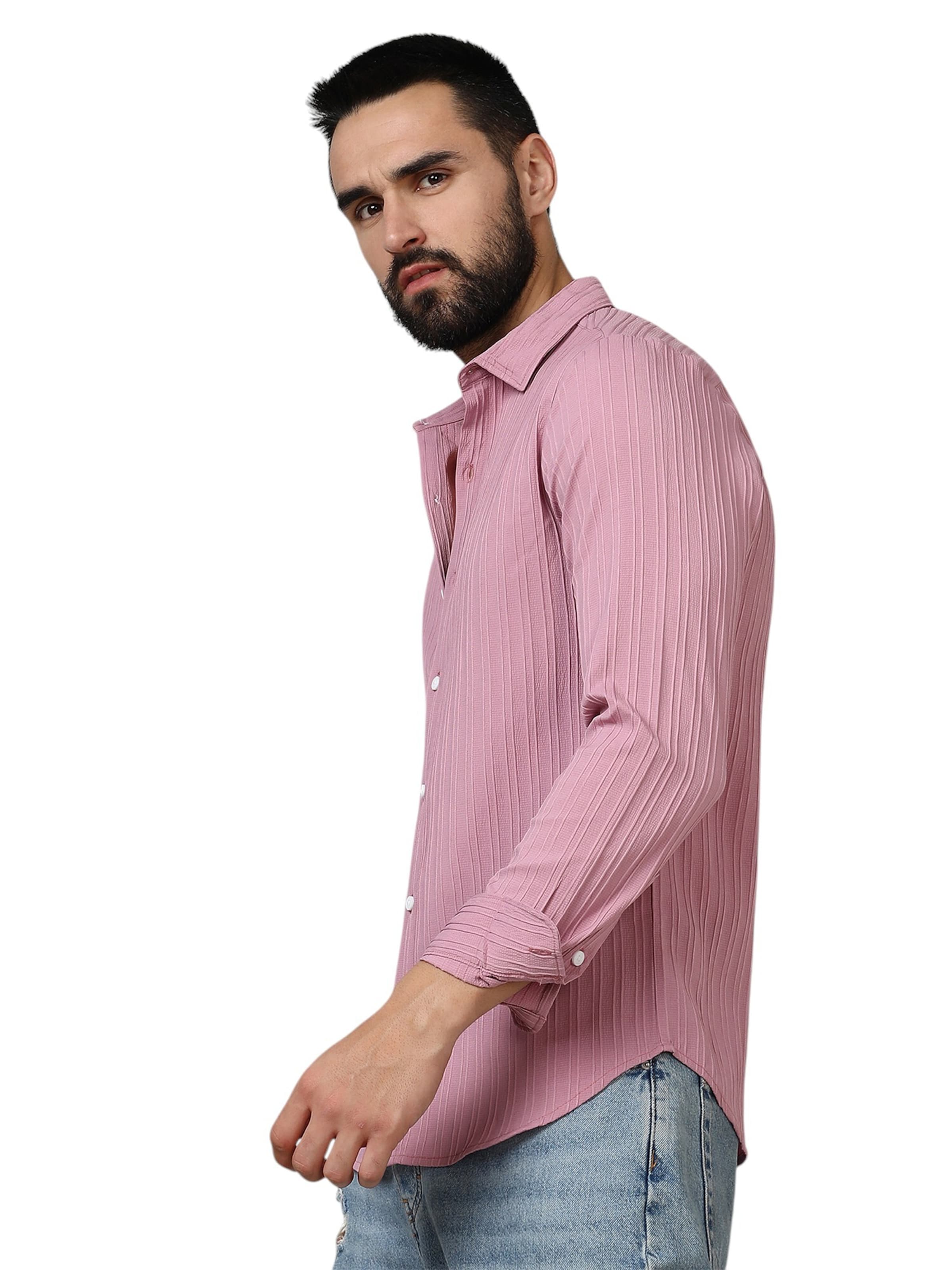 Campus Sutra Comfort Fit Skjorte 'Suzette' i pink