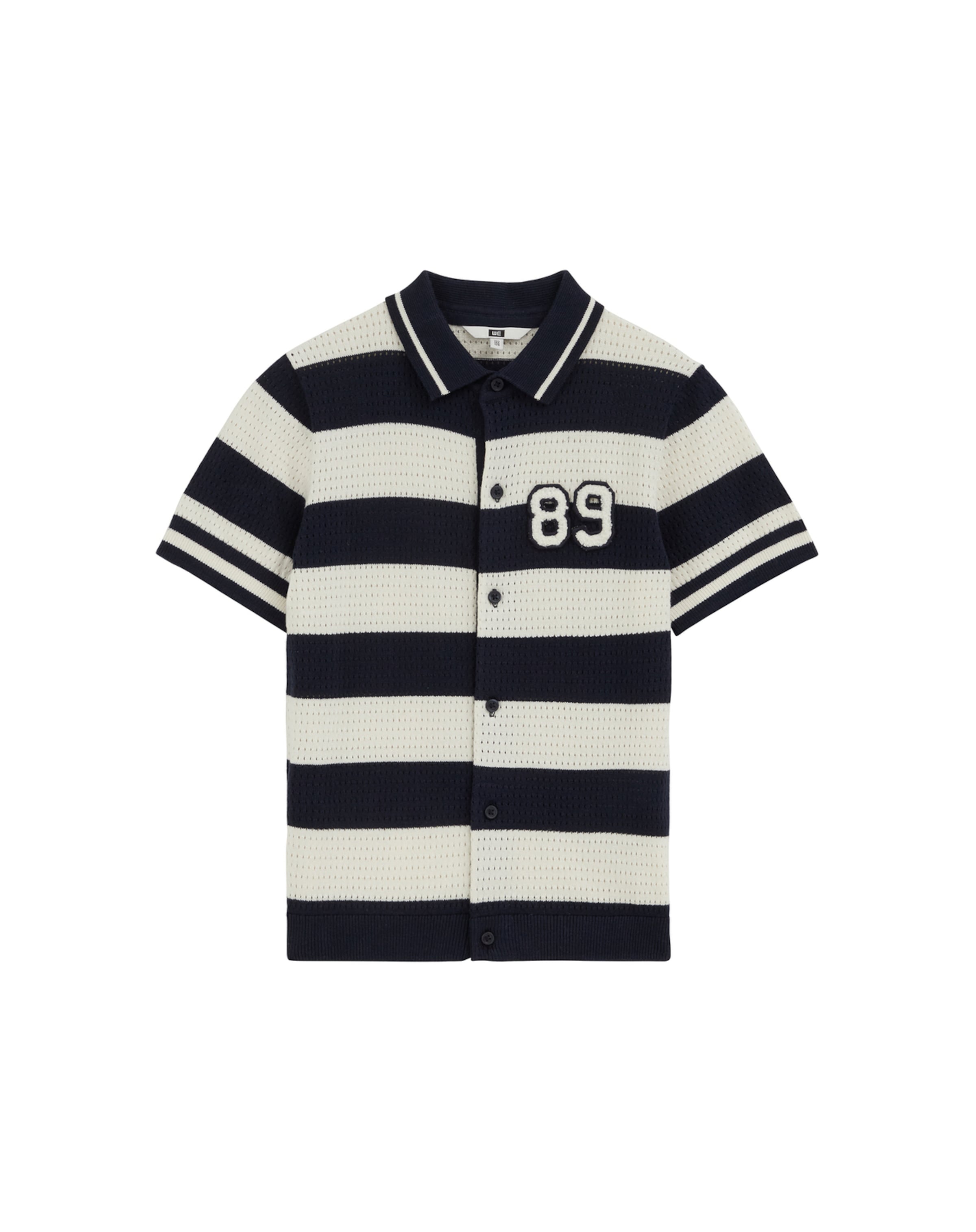 WE Fashion Gebreid vest in Blauw: voorkant