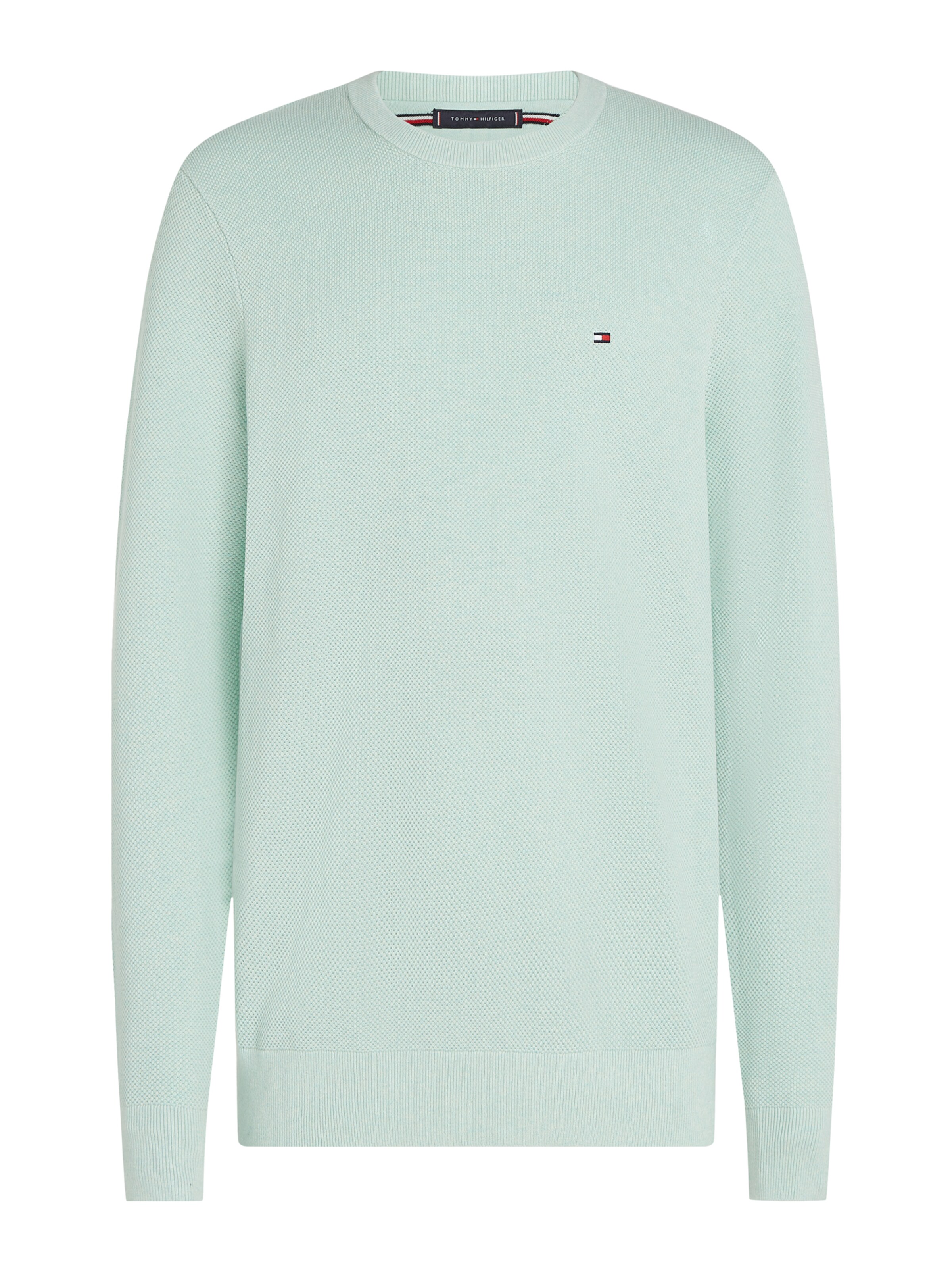 TOMMY HILFIGER Pullover 'Essential' in Grün: Vorderseite
