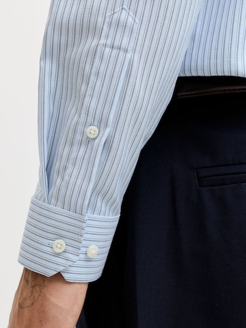 JACK & JONES Slim Fit Skjorte 'JPRBLParker' i blå