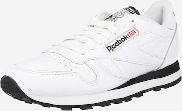 Reebok - Zapatillas deportivas bajas 'Classic' en blanco: frente