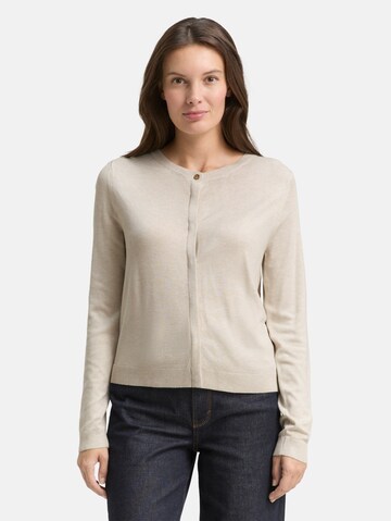 TOM TAILOR Strickjacke in Beige: Vorderseite