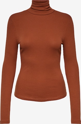 PIECES Shirt 'Kitte' in Braun: Vorderseite