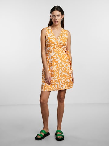 PIECES Dress 'Larisa' in Orange