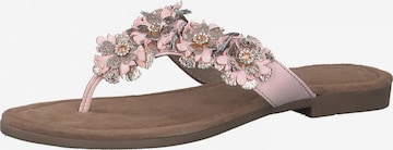 MARCO TOZZI T-Bar Sandals in Pink: front