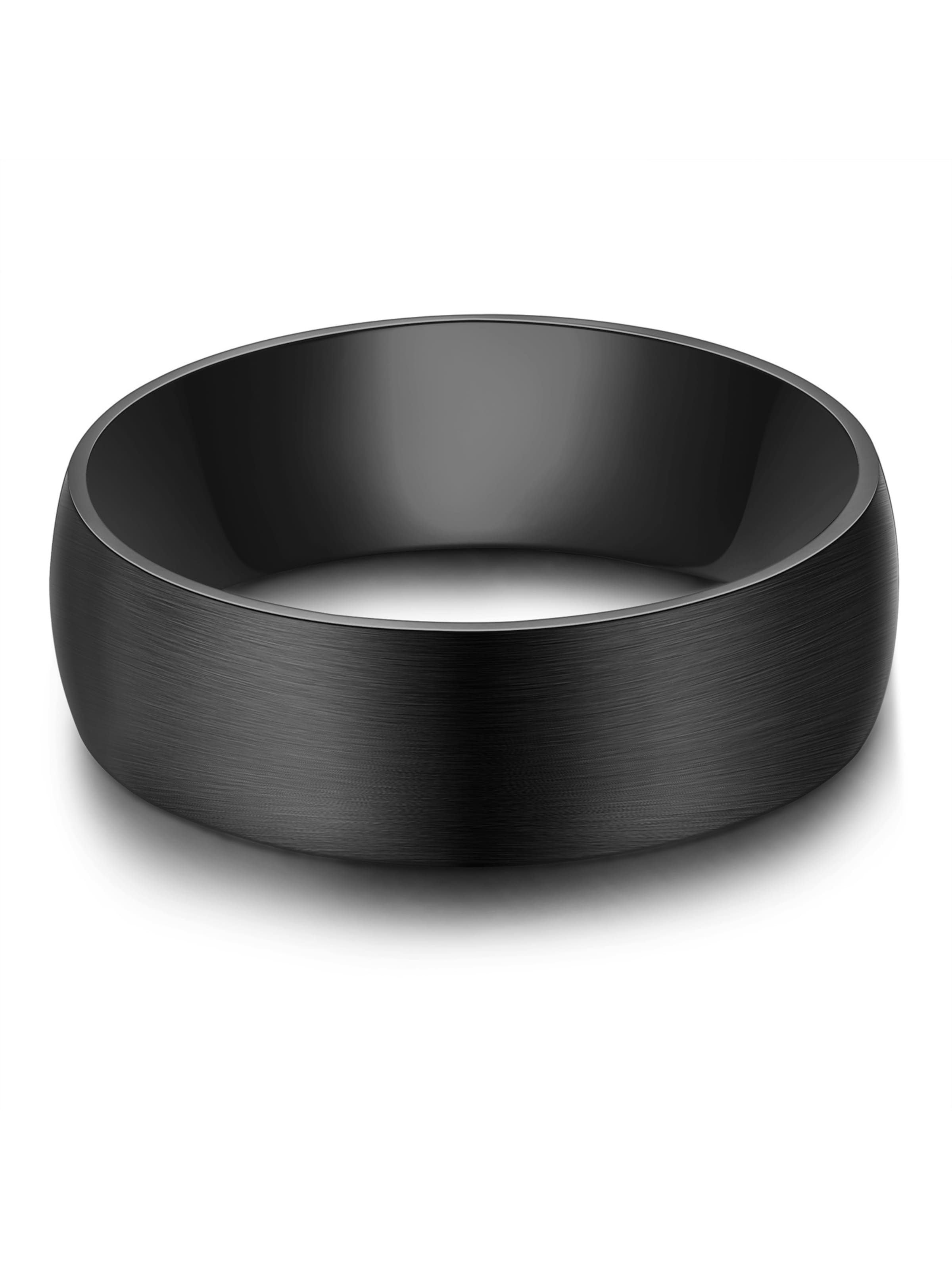 Anello di True Rebels in nero: frontale